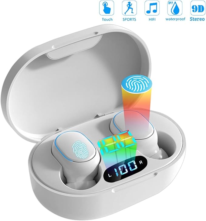 Auricular inalámbrico E7s, diseño ergonómico.