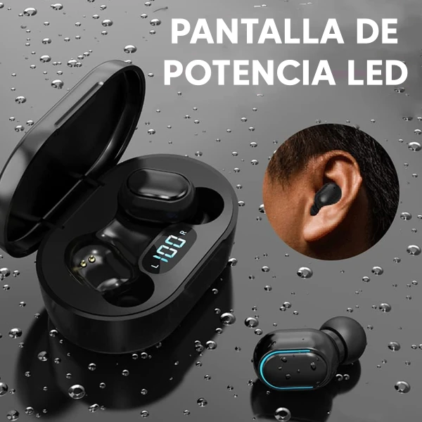 Auricular inalámbrico E7s, diseño ergonómico.